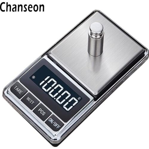 Chanseon 200g x 0.01g Precision Digital Scale for Gold Bijoux Sterling Silver Diamond Scale Jewelry Pocket Electronic Scales