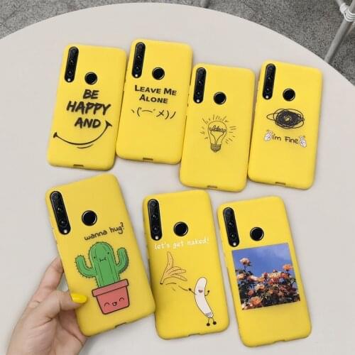 Phone Cases For Huawei Honor 10i 10 i HRY-LX1T Honor10i Cases Cover Cute Banana Animals Catoon candy Painted Soft Tpu Back Cover