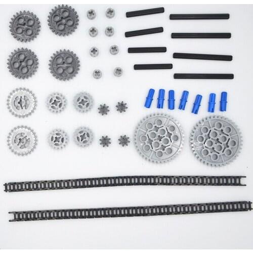 MOC Building Blocks Technical Parts 140pcs Expert Builder Supplement Package compatible with lego for Kids Boys Toy