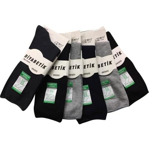 Emre 10'Lu Bamboo Diabetic Male Candy Socks