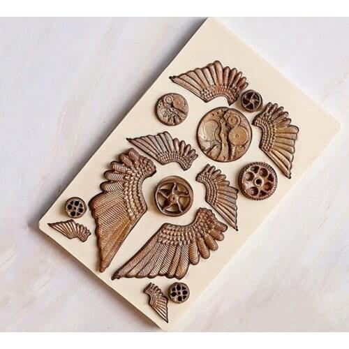 Relief Wing Mold is Used to Decorate Cakes, Muffins, Sugar Products, Biscuits, Candy, Clay, And Baking Tools
