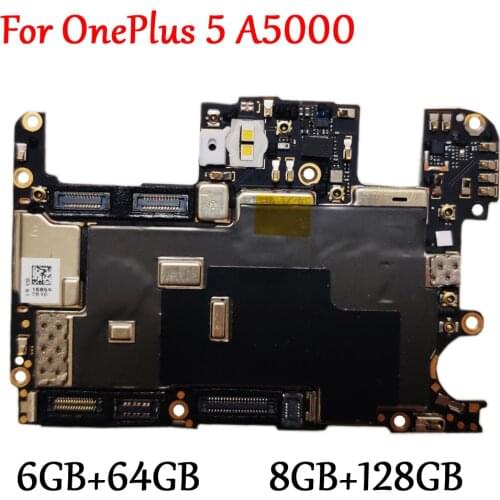 Tested Full Work Original Unlock Motherboard For OnePlus5 OnePlus 5 A5000 Logic Flex Cable Circuit Electronic Panel Mainboard
