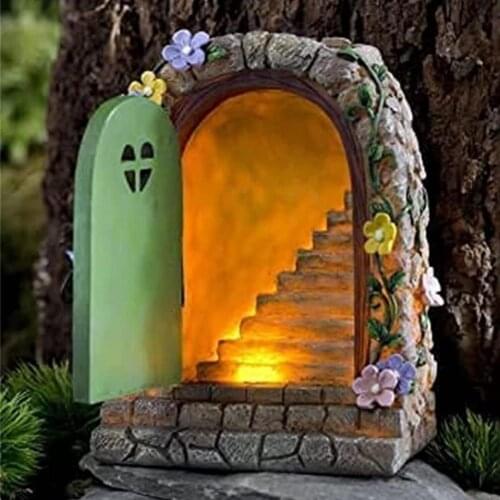 Exquisite Premium Fairy Tale Door Miniatures Artistic Miniatures Non-Fading for Garden