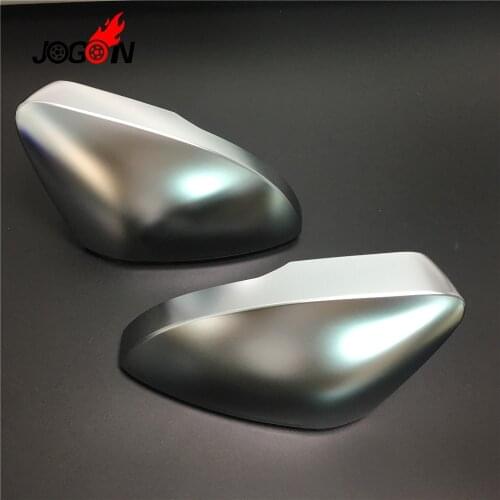 ABS Chrome Matte Side Wing Rear View Rearview Mirror Cap Cover Trim Case Shell For VW Volkswagen T-Roc T-ROC 2018 2019