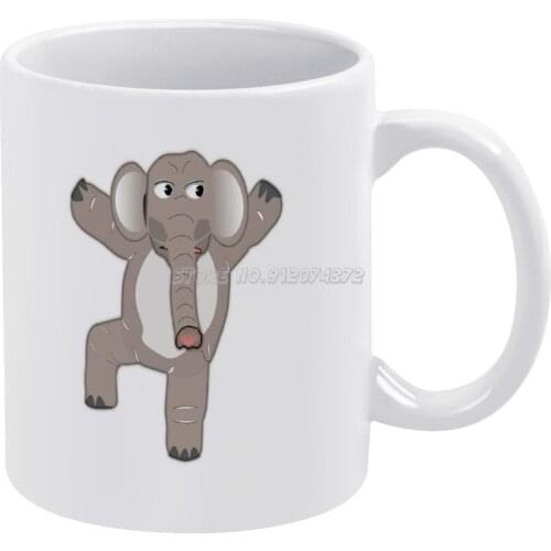 Leggings Unique Patterns Illustration Design Leggings Leggins Elephant Coffee Mugs Style Cartoon Tea Coffee Mug Cup Birthday Gif