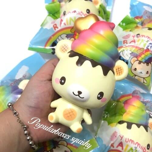 Creamiicandy rainbow yummiibear squishy Slow Rising Gift Toy