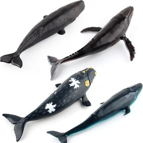 Soft Rubber Whale Animal Model Action Figure Sea Animal Action Figures Collection Children Cognitive Toy
