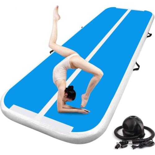8m Air Track, Tumbling Mat, Inflatable Gymnastics Airtrack Mat, Air Floor Mat with Electric Air Pump for Training