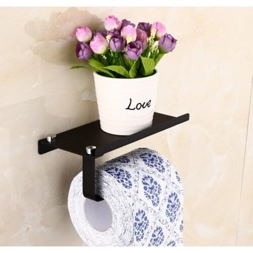 Wall Mounted Toilet paper holder stainless steel tissue holder mobile phone bathroom paper roll rack wall mount bathroom product