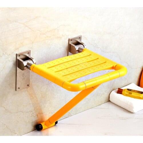 Wall-mounted disabled person chair/loft furniture hallway shoe bathroom folding stool Auxiliary footstool/Space-saving Non-slip