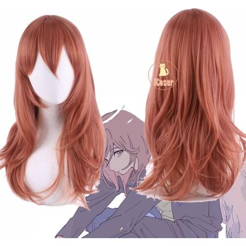Chainsaw Man Angel Devil Cosplay Wig Brown Red Long Wig Anime Heat-resistant Fiber Hair with Wig Cap Halloween Carnival Wig