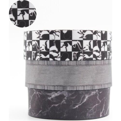 Black Series Print Lanyard Ribbon Badge Id Lanyard/mobile Phone Strap/key Chain with Keychain Neck 10mm/16mm/20mm/25mm/35mm