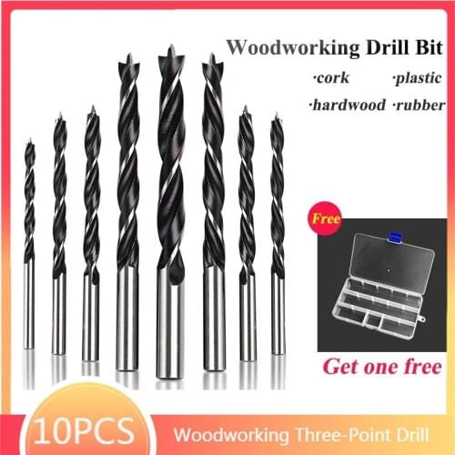 1/5/10pcs Many kinds of high speed steel titanium coated twist drill bit straight shank bit hand drill 3.0MM-20.0MM woodworking