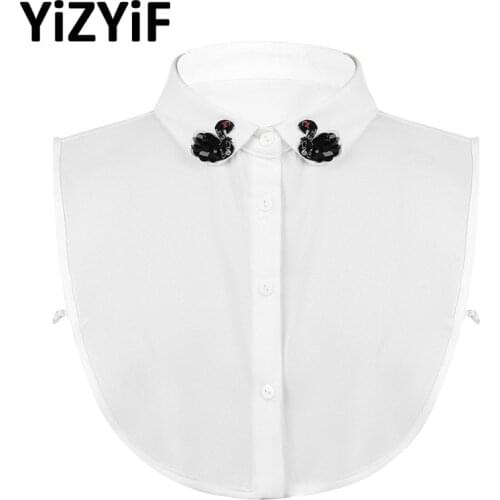 Women Fake collar Detachable collar Swan/Alcedo Fake False Decorative Shirt Collar Dickey Clothing Accessories Fashion collars