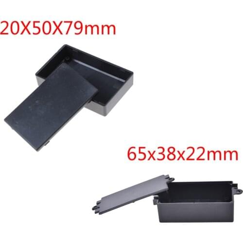 1pcs 20X50X79mm Waterproof Black DIY Housing Instrument Case Plastic Electronic Project Box Electric Supplies 65x38x22mm