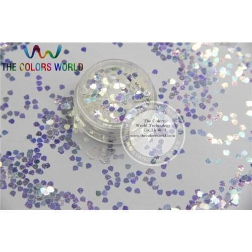 111C3 3MM size White with blue light shinning color glitter Ice cream shape amazing sparkles for Nail Art and DIY supplies