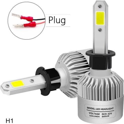 2Pcs Car Headlight S2 H1 H3 H4 H7 H8 H9 H11 9005 9006 9012 H13 9007 9004 Car LED Head Light 36W 9V - 32V