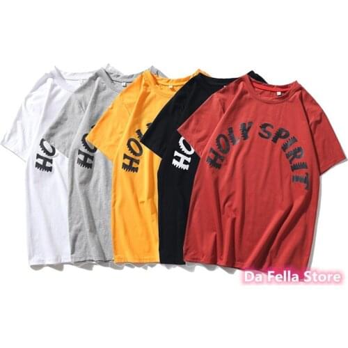 4 Colors Holy Spirit Tee New Kanye West Series T-shirt Wyoming Mountain Sunday Service Logo Print T-shirts Men Women Casual Tops