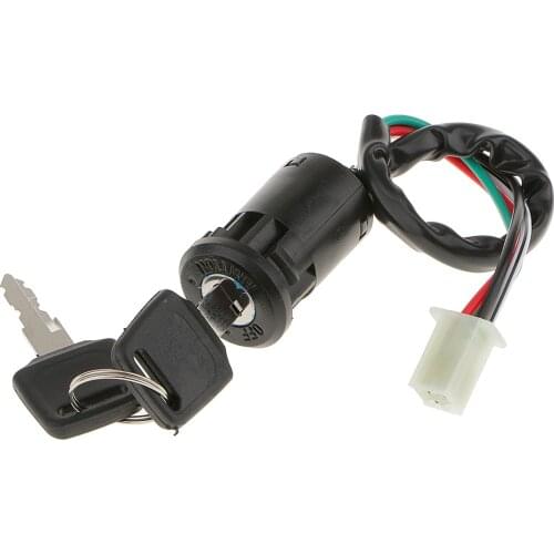 4 Wire Ignition Key Barrel Switch For ATV QUAD Pit Bike 4 Wheeler Buggy Dirt