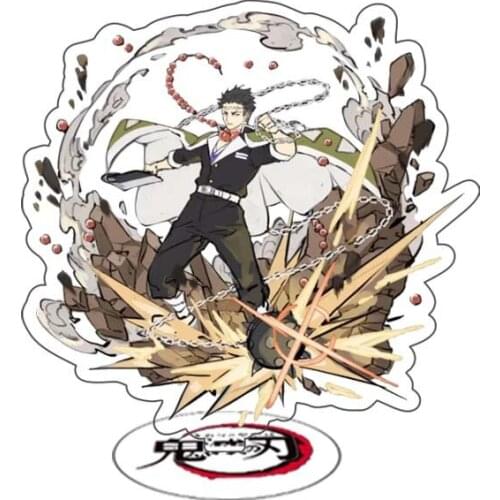 Anime Demon Slayer Acrylic Figure Himejima Kyoumei Special Effects Tanjirou Nezuko Stand Model Accessories For Boys Girls Gifts