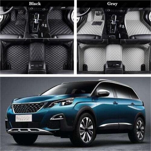 Car Floor Mats Luxury Auto Foot Mat for Peugeot 4008 5008 2008 2012 RCZ 307 Sw 607 407 Auto Carpet Cove Car Floor Mat Foot Mats