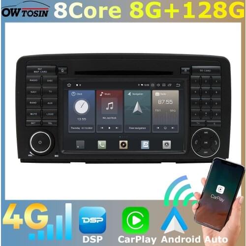Car DVD Media GPS Wireless Carplay Android 10 TDA7850 Radio For Mercedes Benz R-Class W251 2006-2012 R280 R300 R63AMG PX6 4+64G