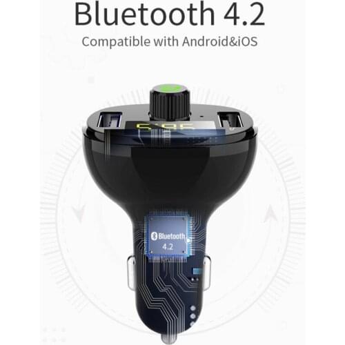 BT23 Wireless Bluetooth Car MP3 Hands Free Player Car Music Receiver FM Card Digital Display USB Car Audio Transmitter