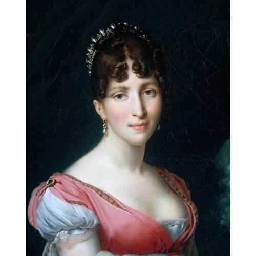 Free shipping classical dame upper body portrait oil painting canvas prints on canvas home wall art decoration picture