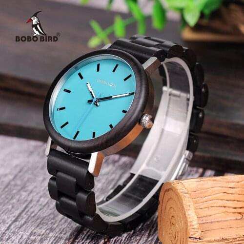 BOBO BIRD relogio masculino Wooden Watches Men Timepieces Quartz Analog Luxury Gifts Wristwatch Male Relogio C-dQ07