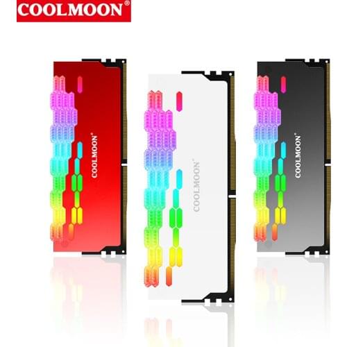 COOLMOON-PC memory module radiator, ARGB cooling device, Shenguang synchronization Symphony memory module, suitable for desktop