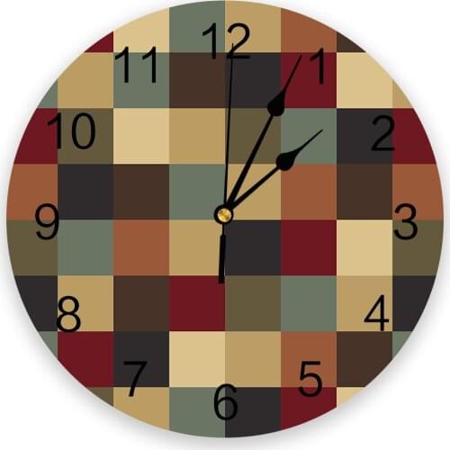 Color Square Block Creative Wall Clock For Home Office Decoration Living Room Bedroom Kids Room Hanging Watch
