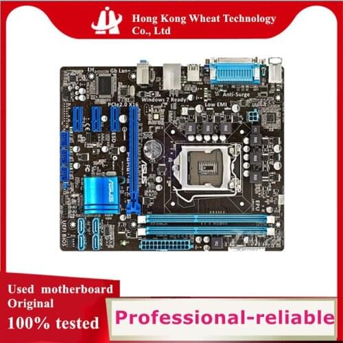 For ASU P8H61-M LX PLUS Motherboard Socket LGA 1155 DDR3 SATA2 For Intel H61 Original Desktop Used Mainboard