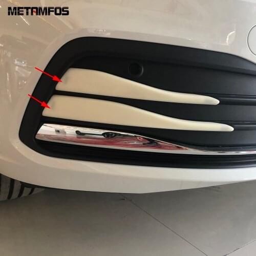 For Volkswagen Golf MK8 Pro R 2021 2022 Chrome Front Fog Light Lamp Eyelid Eyebrow Foglight Sticker Accessories Car Styling