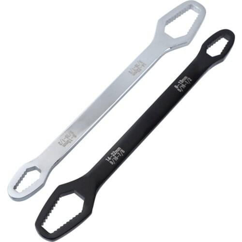 2020 Ratchet Wrench Universal Wrench 8-22mm Double Head Wrench Set Screws Nuts Spanners Repair Hand Tools For Car Bike Car