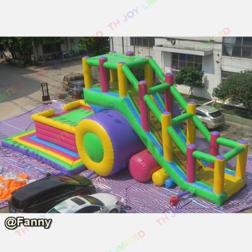 Giant inflatable high jump thrilling bungee game,commercial inflatable combo bungee jumping slide, high jumping cliff