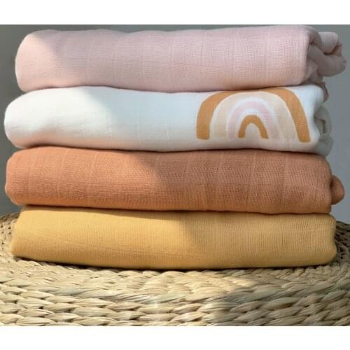 Cotton Baby Blankets For Newborns Baby Swaddle Wrap Swaddling Hydrophilic Cloths For Babies Accessories Newborn Cocoon Muslin