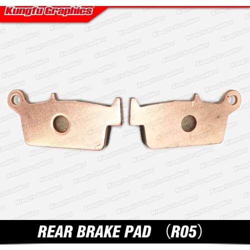 KUNGFU GRAPHICS Rear Brake Pad for CR125 250 87-01 KX125 250 95-05 YZ125 250 98-02 RM125 250 96-11(Check Fitment in Description)