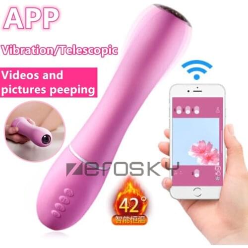 Multispeed App Control-G-spot Thrusting Dildo-Vibe-Vibrator toy for Women Vaginal-Anal-Peep Massager Toy