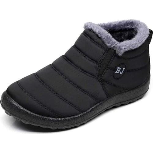 Men Boots 2021 Warm Plush Winter Boots Men Keep Antiskid Bottom Waterproof Men Shoes Male Boots Botas Hombre Winter Footwear