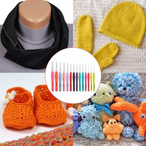 Crochet Needle Kit Ergonomic Comfortable Knitting Tool Set Crochet Markers Multiple Marker Buckles Intimate Design Storage Bag