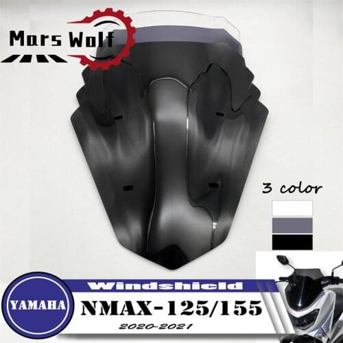 NEW For YAMAHA NMAX155 NMAX125 NMAX 2020 2021 Motorcycle Accessories Windshield Windscreen Aluminum Wind Shield Deflectore