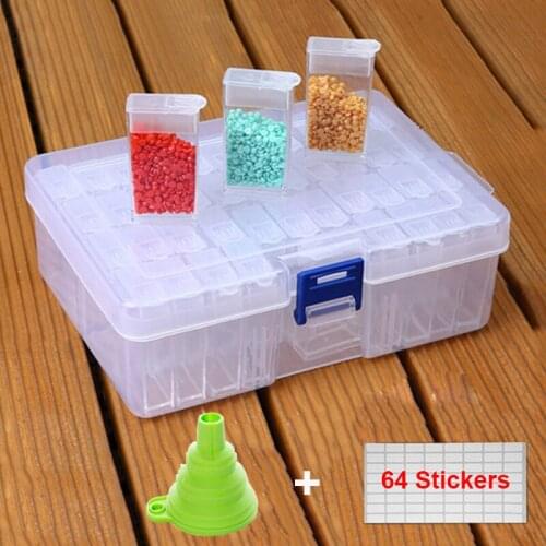 NEW 42 Grids Diamond Painting Tools Beads Container Rhinestone Storage Box Diamond Painting Accessories Tools Wholesale Price