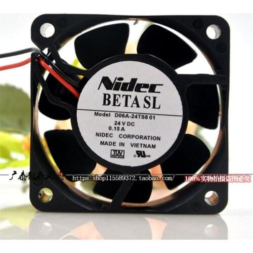 New authentic d06a-24ts8 01 24V0.15A 6CM inverter cooling fan
