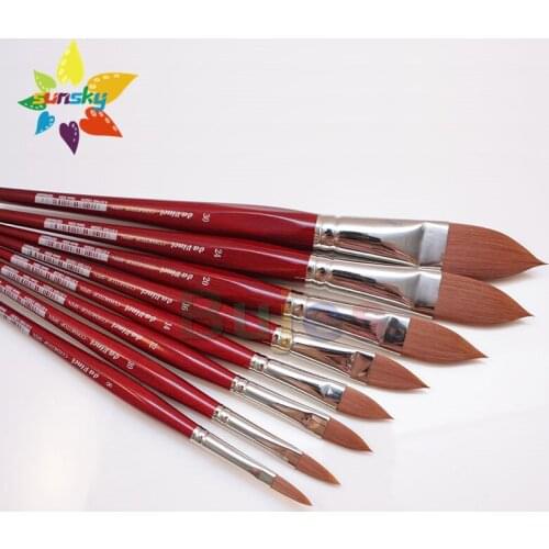 Original Germany da vinci COSMOTOP-SPIN 5584 Synthetic fiber Hazelnut shape Watercolor Gouache painting brush art supplies