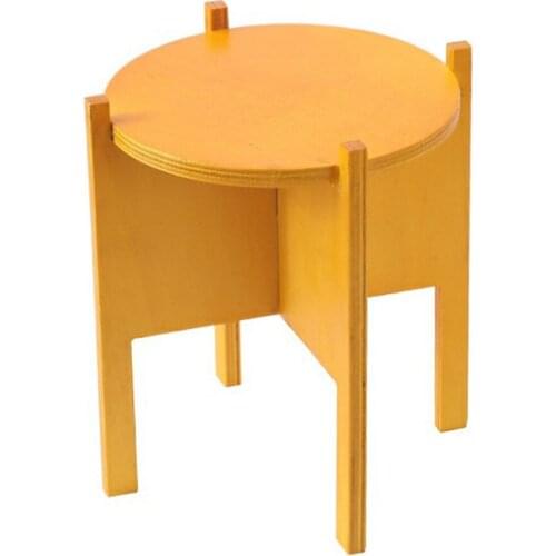 Flower Pot Stand Simplicity Creativity Indoor Durable Home Decoration 16x20 Cm Wood Balcony Shelf