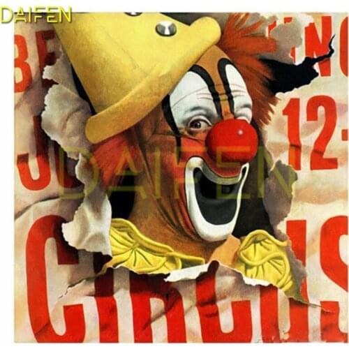 Full Round Diamond mosaic grimace clown DIY Diamond painting Cross stitch Devil demon Full Square Diamond embroidery clown mask