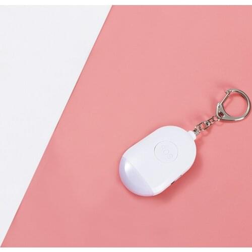 Portable Self Defense Alarm Security Protect Alert Scream Loud Emergency Alarm Keychain Safety For Women Child LED Light