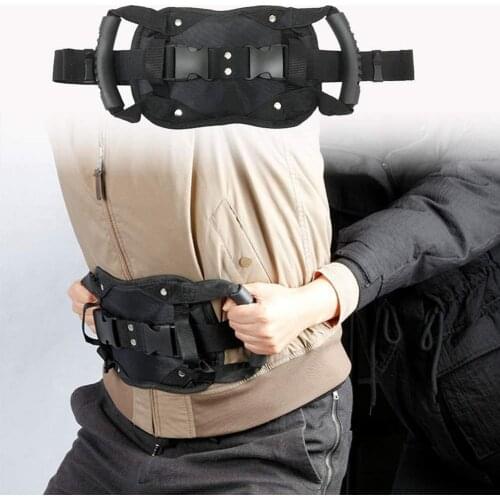 Motorcycle Manned Safety Pull Ring Adjustable Belt-type Rear Seat Handle Rear Passenger Grip Riding And Driving Aids