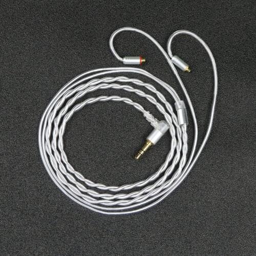 Diy earphone cable silver plated copper wire mmcx im50 A2DC 0.78MM IE80 QDC