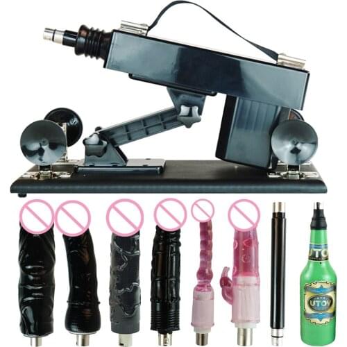 Sex Machine for Men and Women with 8 Dildo Accessories,Female Masturbator Automatic Retractable Thrusting Adult Sex Toys